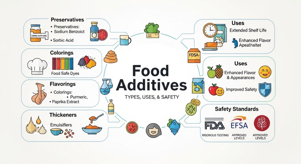Food Additives Explained: Types, Uses, and Safety Standards