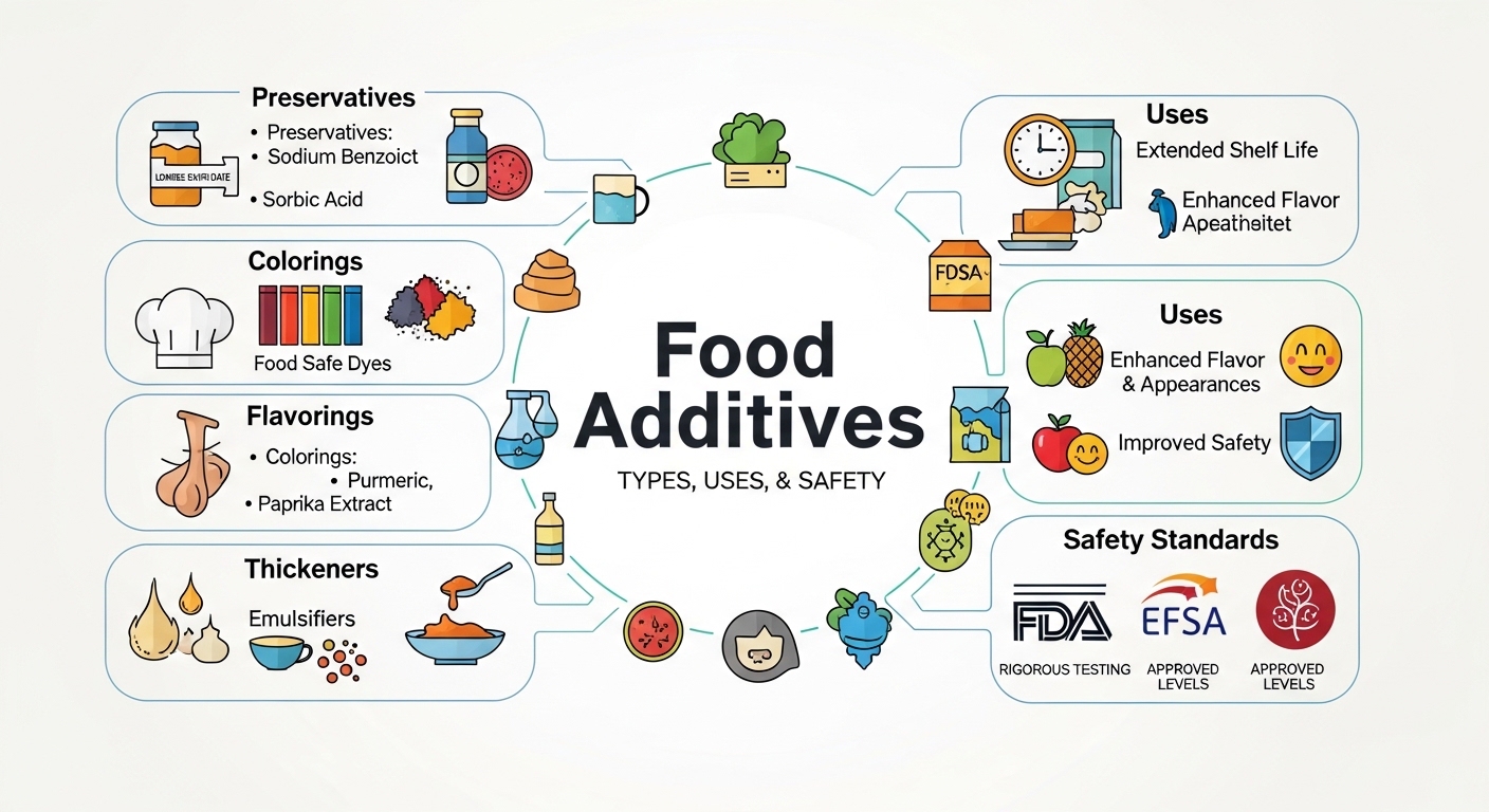 Classification Food Additives Examples Food Additives Explained: Types, Uses & Safety Standards