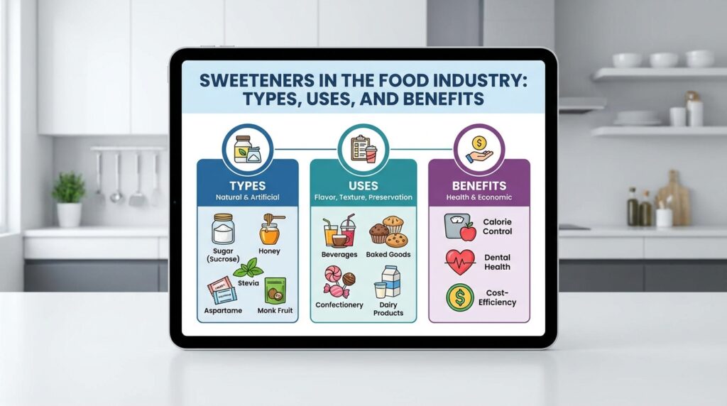 What Are Sweeteners? Types, Uses, and Benefits in Food Industry